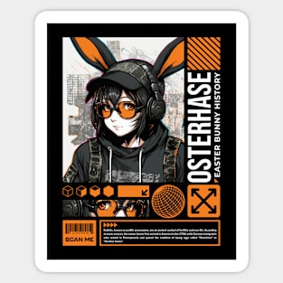 Osterhase Easter Bunny Girl Sticker